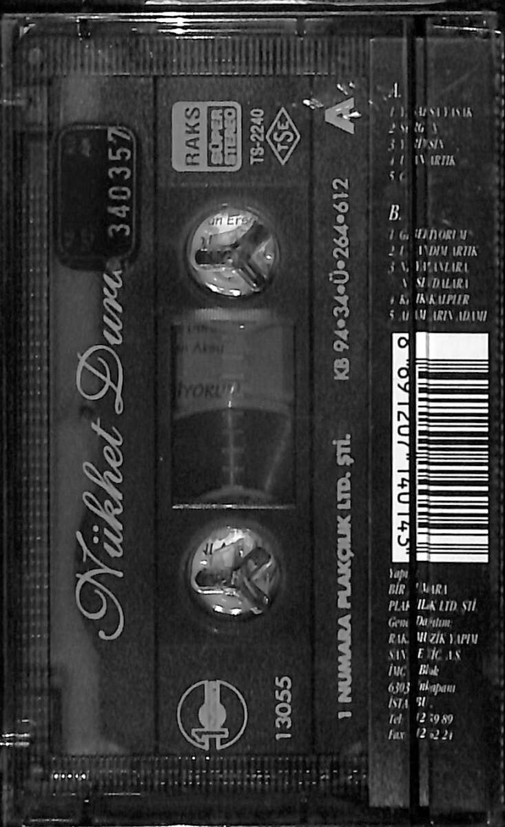 Nükhet Duru - Yasaksa Yasak Kaset (Kırmızı Bandrol - İkinci El) KST26996 - 2