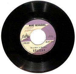 Nuri Sesigüzel - Gülizar / Ankara'lı Kürt Cemali'ye Ağıt Plak (10/6.5) PLK26128 - 1