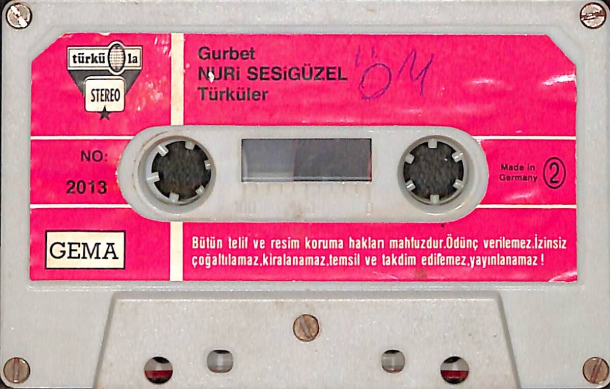 Nuri Sesigüzel - Gurbet Kaset (Türküola - İkinci El) KST27902 - 1
