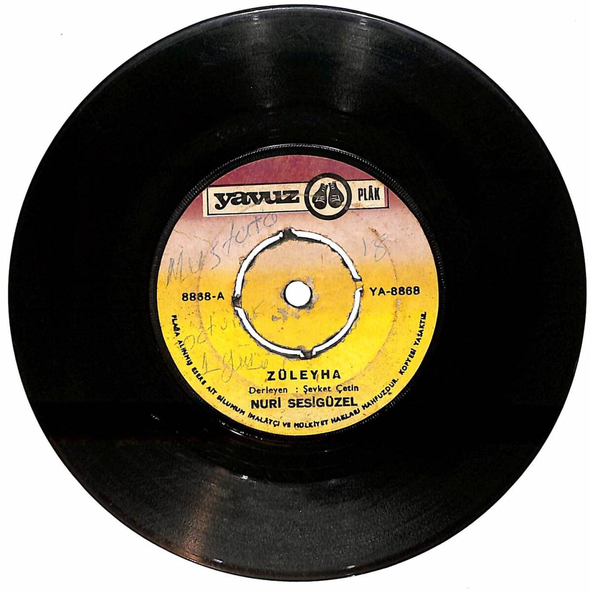 Nuri Sesigüzel - Züleyha / Gülüşün Beni Yakar PLAK (10/7) PLK26123 - 1