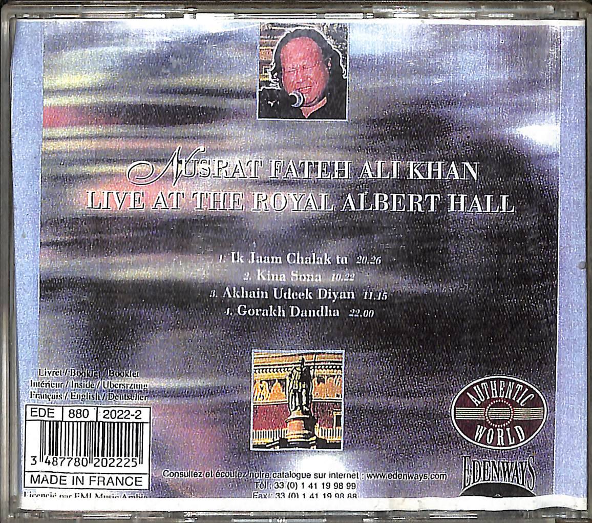 Nusrat Fateh Ali Khan – Live At The Royal Albert Hall CD (İkinci El) CD5663 - 2