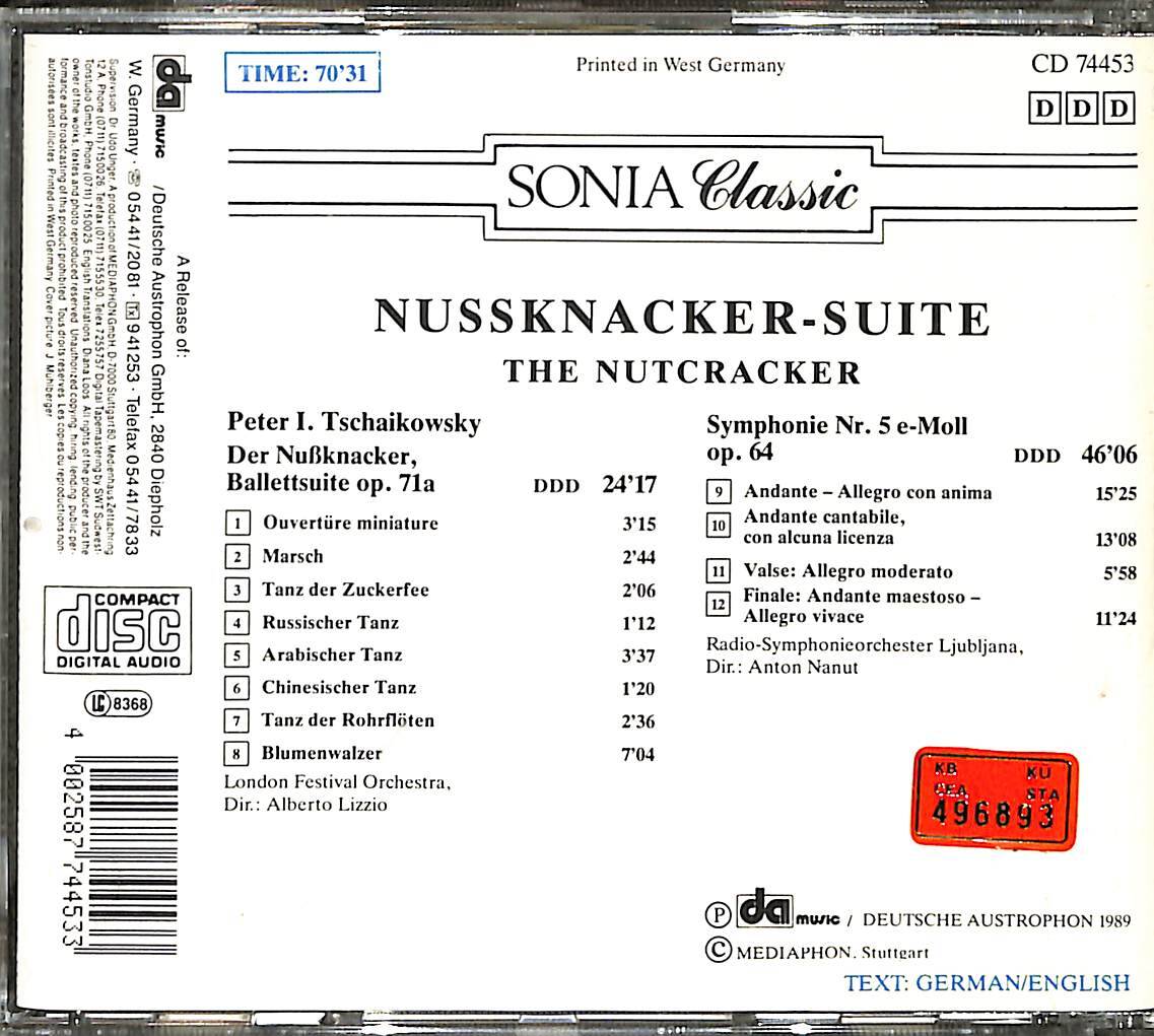 Nussknacker Suıte - The Nutcracker CD (İkinci El) CD5144 - 2