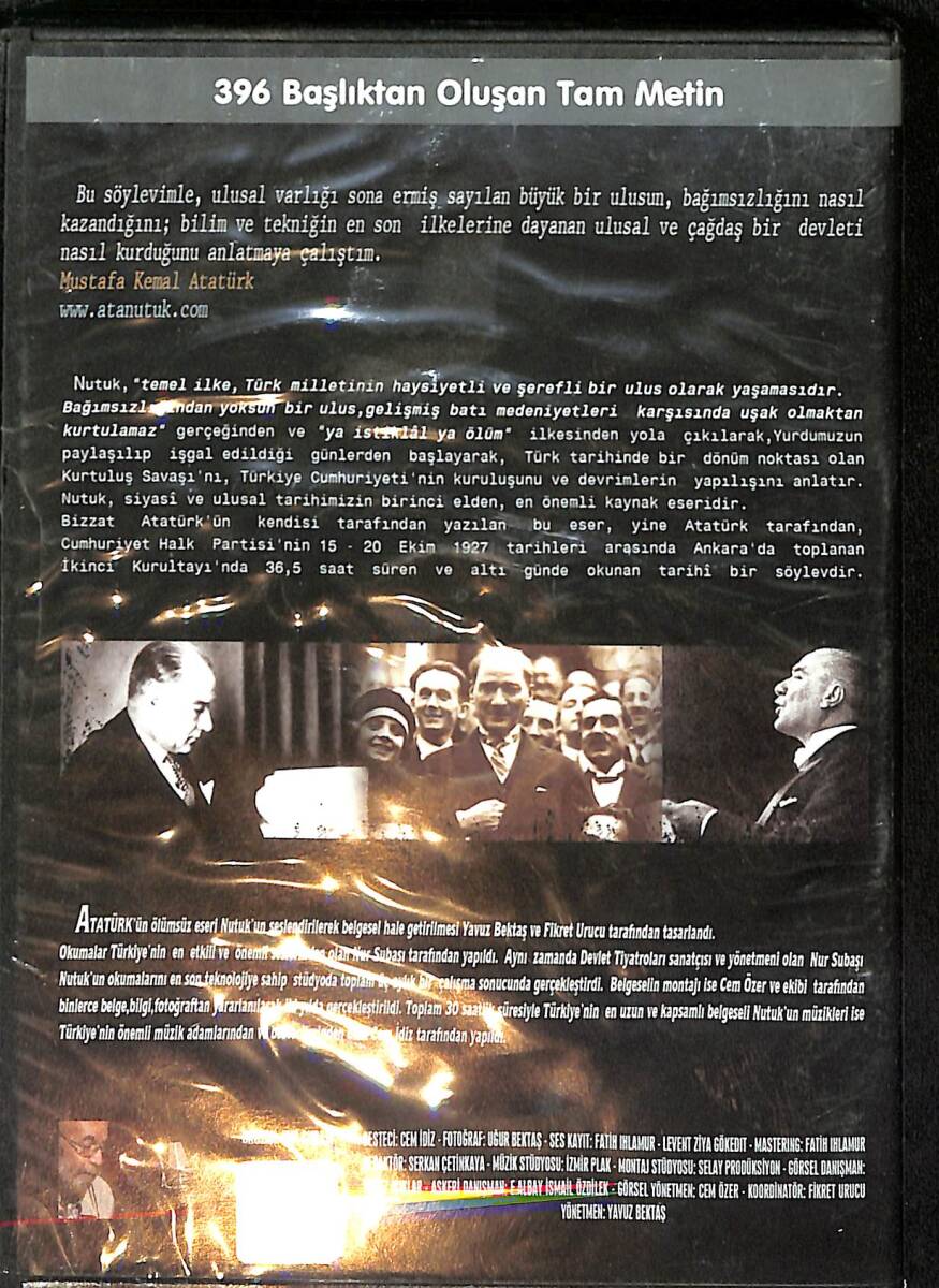 Nutuk - 396 Başlıktan Oluşan Tam Metin 10 Adet DVD (İkinci El) DVD2690 - 2