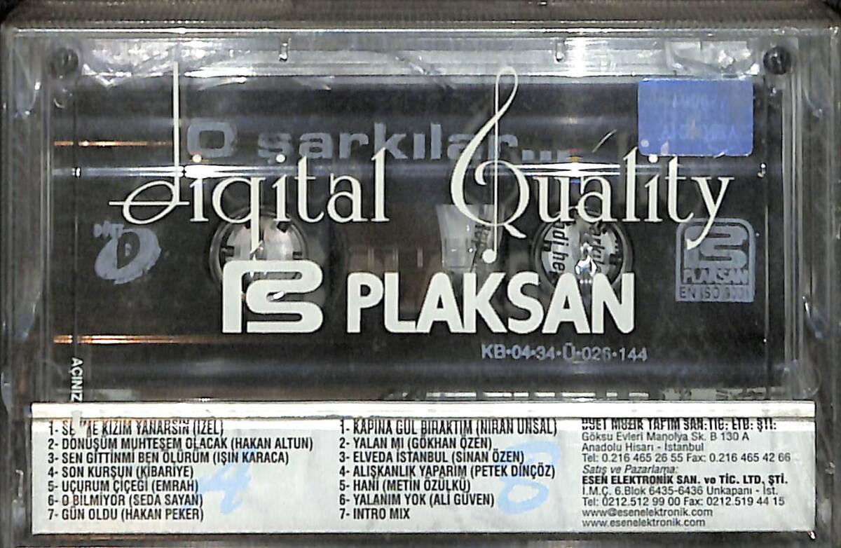 O Şarkılar... (Hakkı Yalçın Şarkıları) Kaset (Sıfır) KST28282 - 2