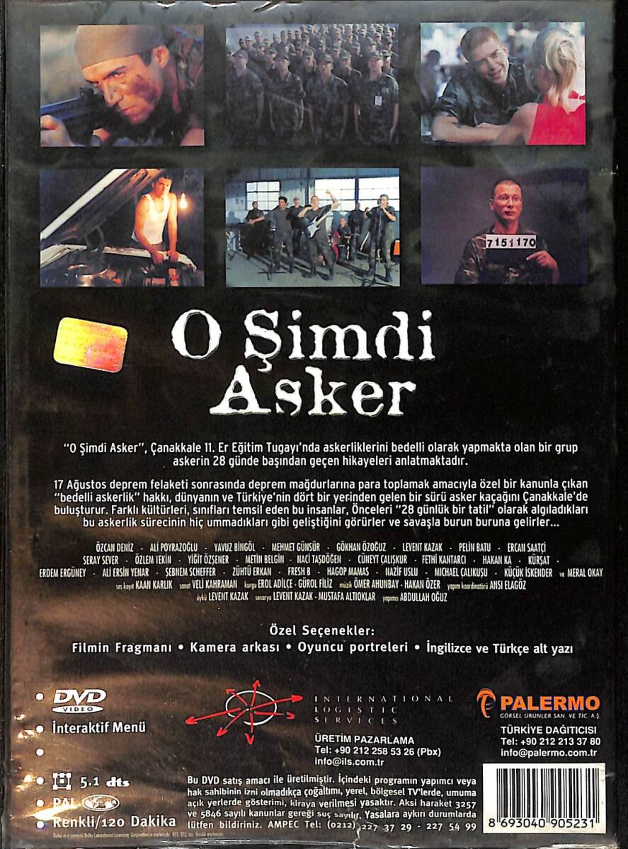 O Şimdi Asker DVD Film (İkinci El) DVD2506 - 2
