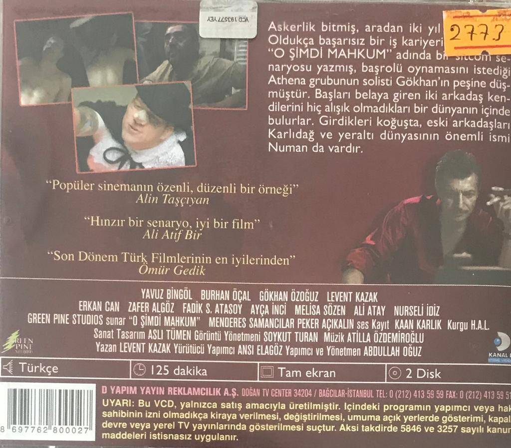 O Şimdi Mahkum VCD Film VCD5608 - 2