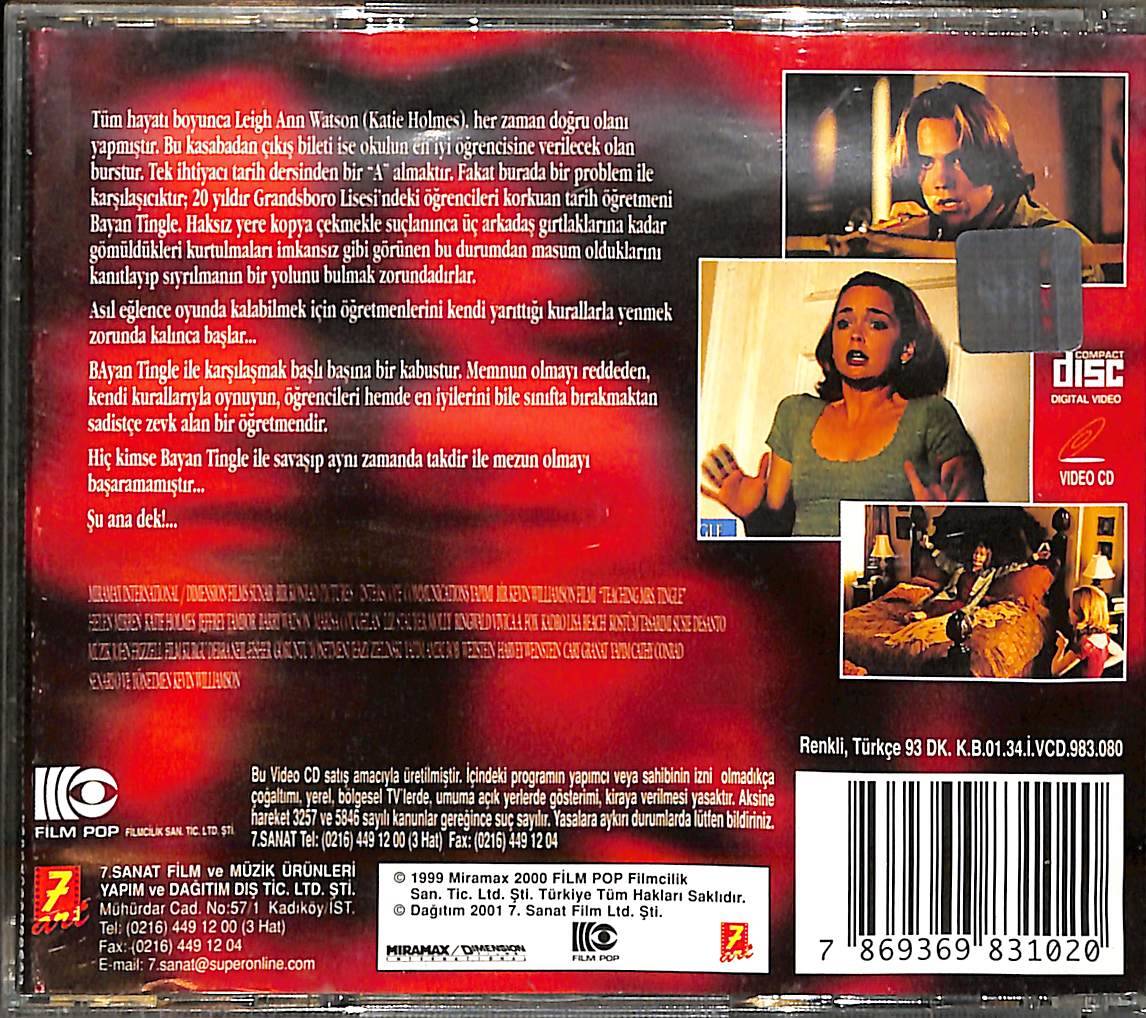 Öğretmen – Teaching Mrs. Tingle (1999) Orijinal VCD Film VCD28505 - 2