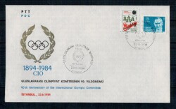 Oimpiyat Komitesi 90.Yıl 1984 Fdc PPT645 - Gökçekoleksiyon