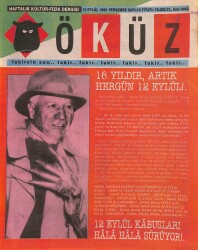 Öküz Haftalık Kültür-Fizik Dergisi 12 Eylül 1996 Sayı : 19 NDR89595 - Gökçekoleksiyon