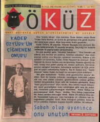 Öküz Haftalık Kültür-Fizik Dergisi 26 Eylül 1996 Sayı : 21 NDR89581 - Gökçekoleksiyon