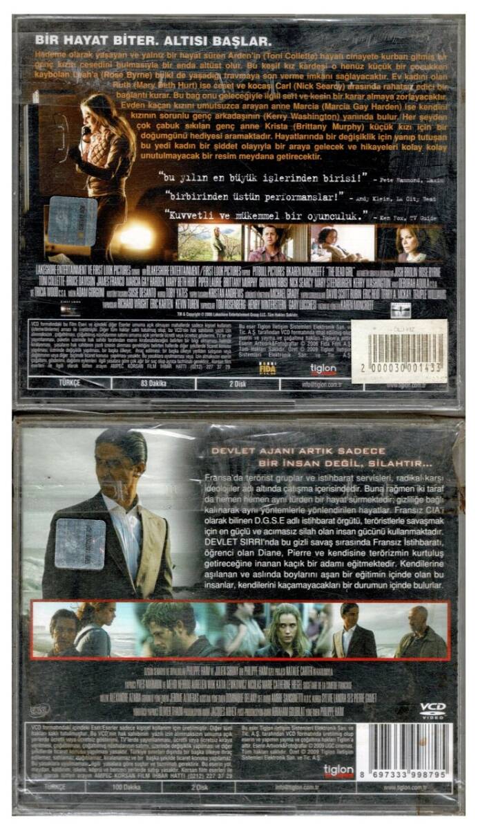 Ölü Kız Devlet Sırrı - 2 Adet VCD Film VCD981 - 2