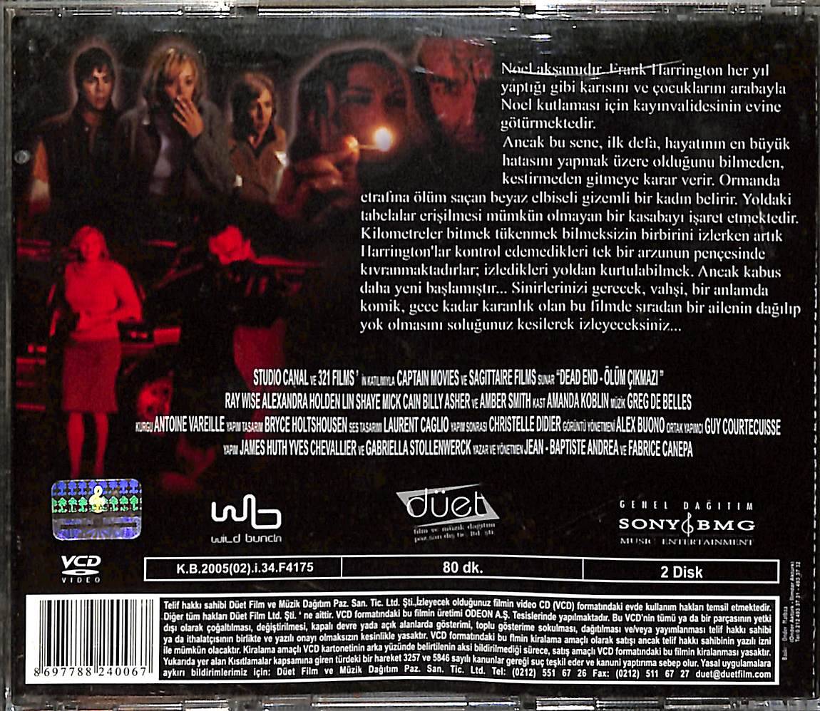 Ölüm Çıkmazı – Dead End Orjinal VCD Film VCD28060 - 2