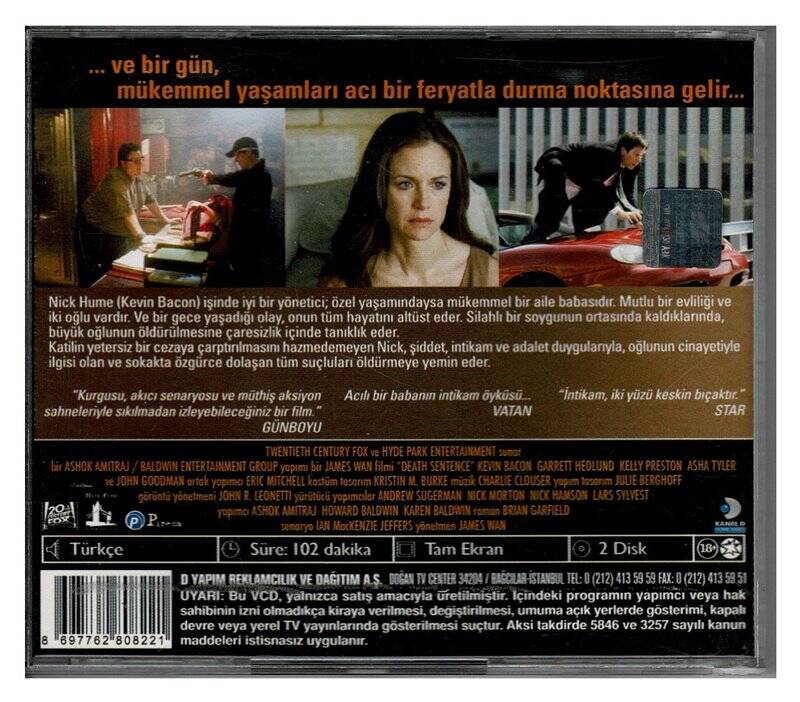 Ölüm Emri - Death Sentence VCD Film VCD128 - 2