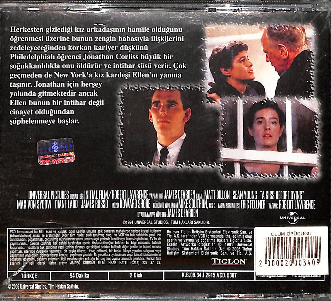 Ölüm Öpücüğü – A Kiss Before Dying (1991) Orijinal VCD Film VCD28489 - 2