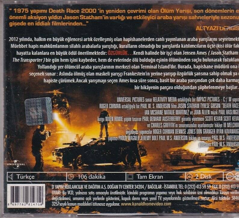 Ölüm Yarışı VCD Film VCD9066 - 2