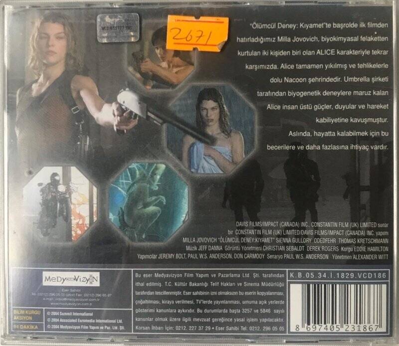 Ölümcül Deney Kıyamet VCD Film VCD4560 - 2