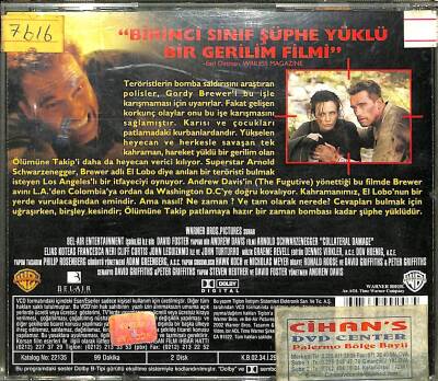 Ölümüne Takip (Schwarzenegger) VCD Film (106) VCD20282 - 2