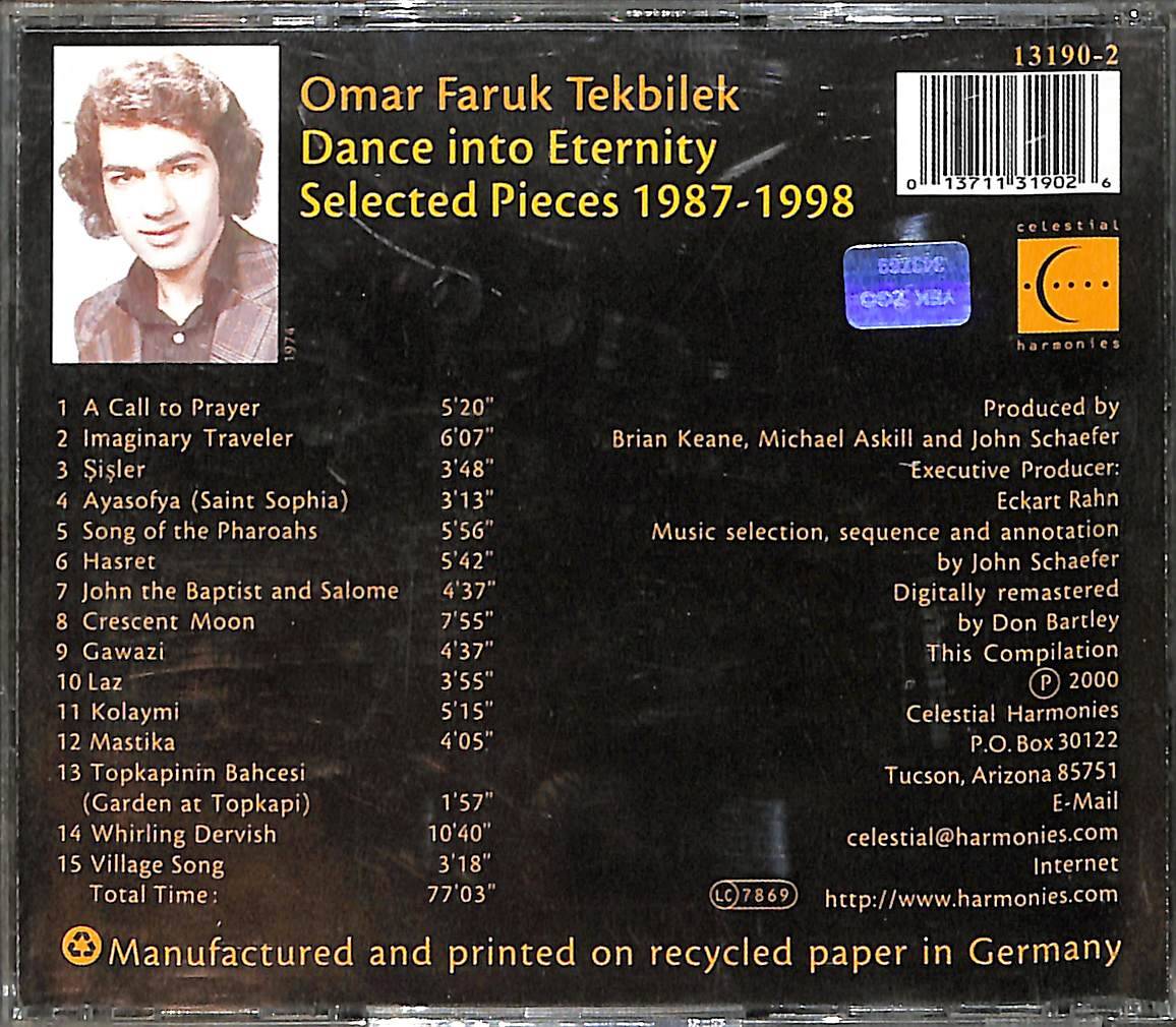 Omar Faruk Tekbilek - Dance Into Eternity - Selected Pieces 1987-1998 CD (İkinci El) CD3833 - 2