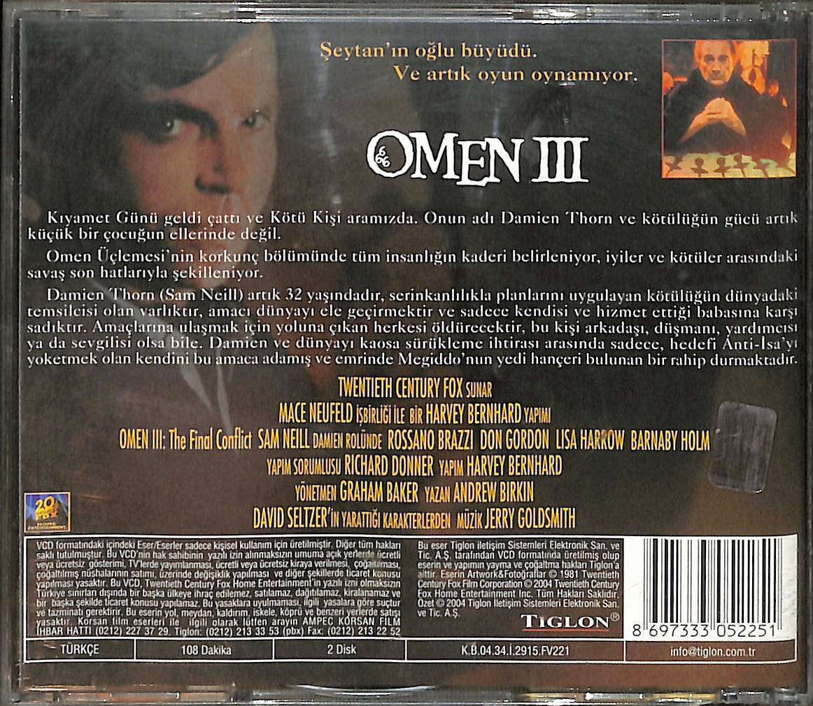 Omen 3 VCD Film (İkinci El) VCD25940 - 2