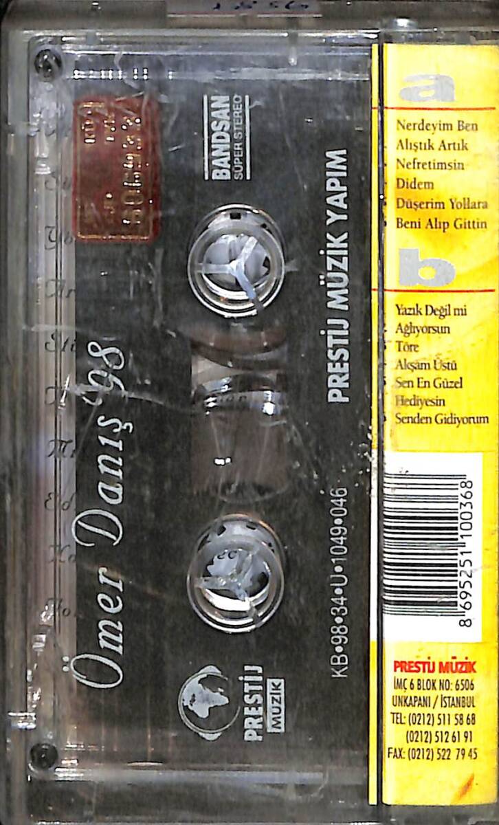 Ömer Danış - '98 Kaset (İkinci El) KST28557 - 2