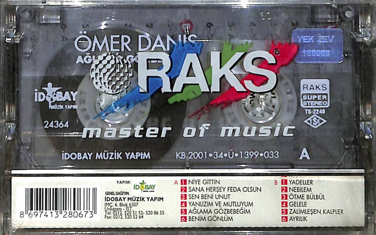 Ömer Danış - Ağlama Gözbebeğim Kaset (Sıfır) KST28543 - 2