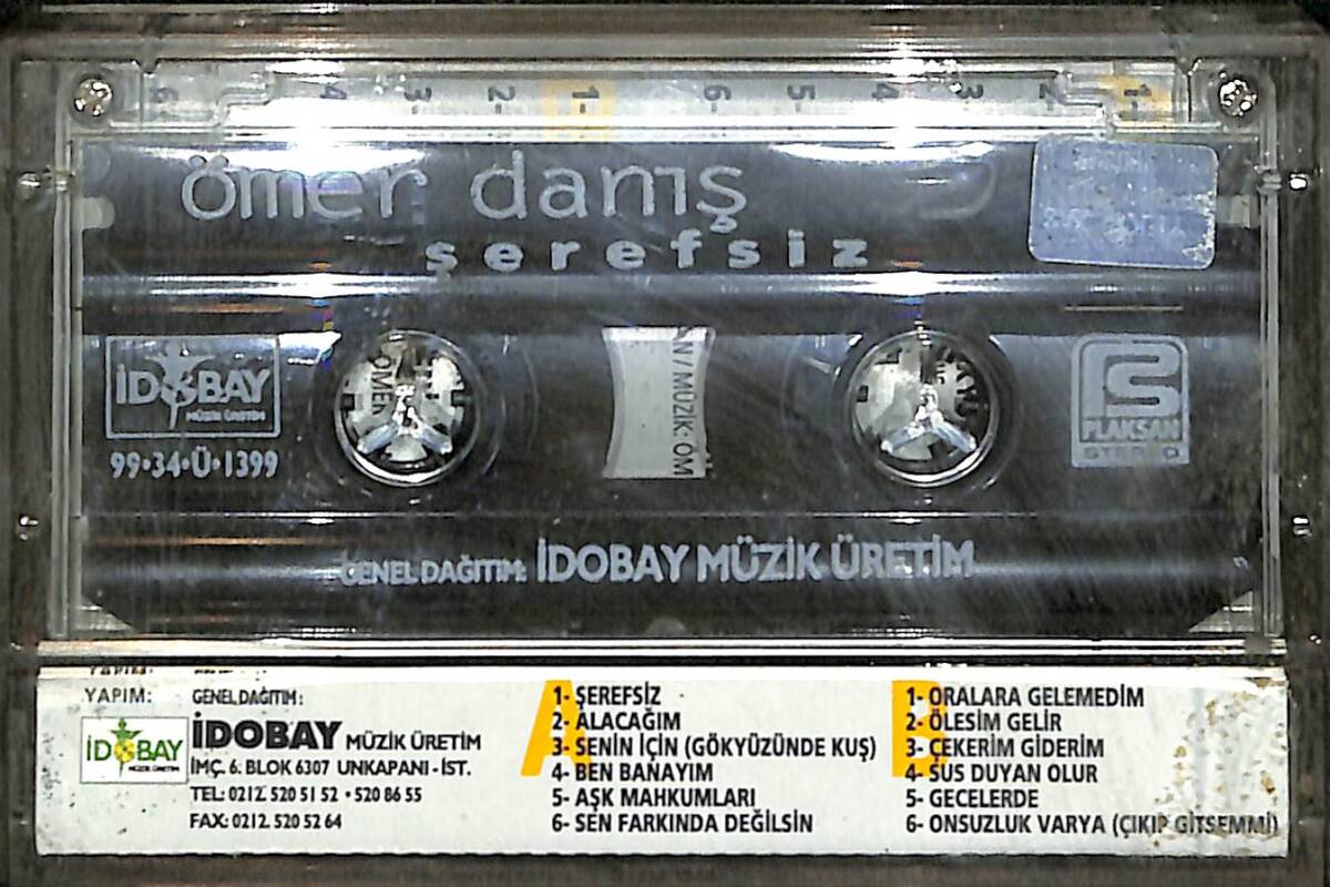 Ömer Danış - Şerefsiz Kaset (İkinci El) KST29263 - 2