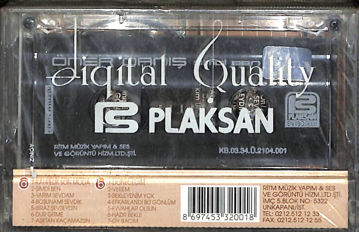 Ömer Danış Şimdi Ben Kaset (Sıfır Kaset) KST29475 - 2