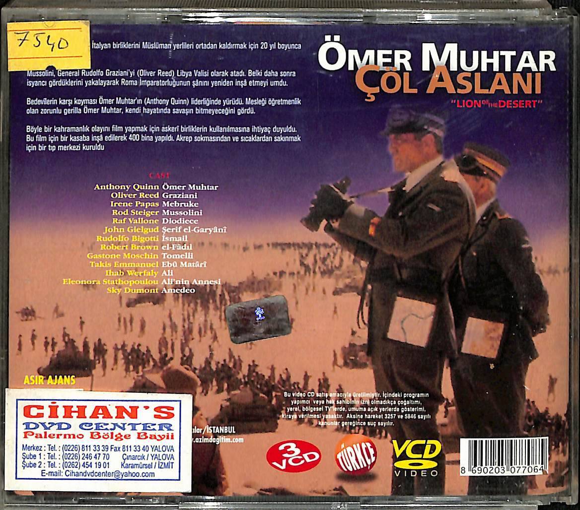 Ömer Muhtar Çöl Aslanı (Anthony Quinn) VCD Film VCD14517 - 2