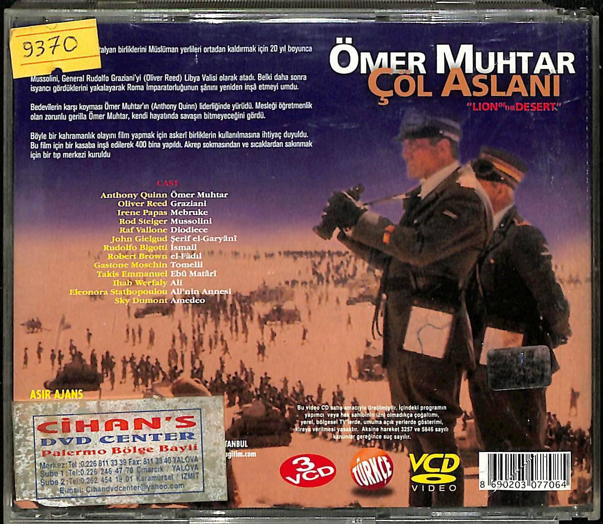 Ömer Muhtar Çöl Aslanı (Anthony Quinn) VCD Film VCD14539 - 2