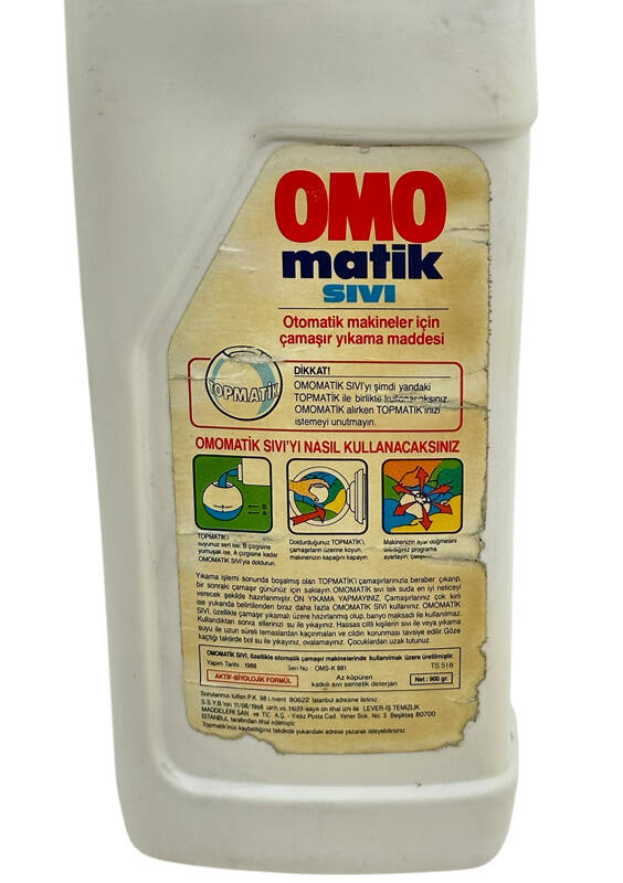Omo Matik Sıvı Çamaşır Yıkama Suyu (Dolu Ürün)1990s AOB4779 - 2