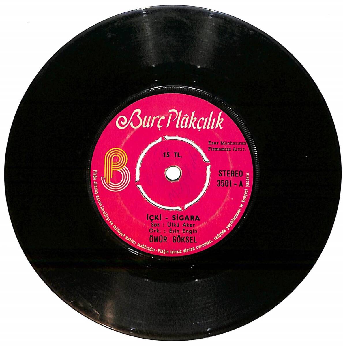 Ömür göksel - İçki - Sigara / Sen Varsın Plak (10/6.5) PLK26137 - 1