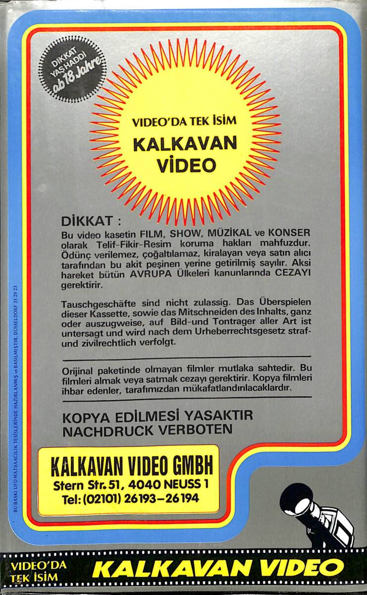 On Bir Ayın Sultanı Ramazan – Orijinal VHS Kaset (İkinci El) * Kalkavan Video - Mehmet Karahafız, Çetin İnanç, Dinçer Önal - Dini Film * VHS47 - 3