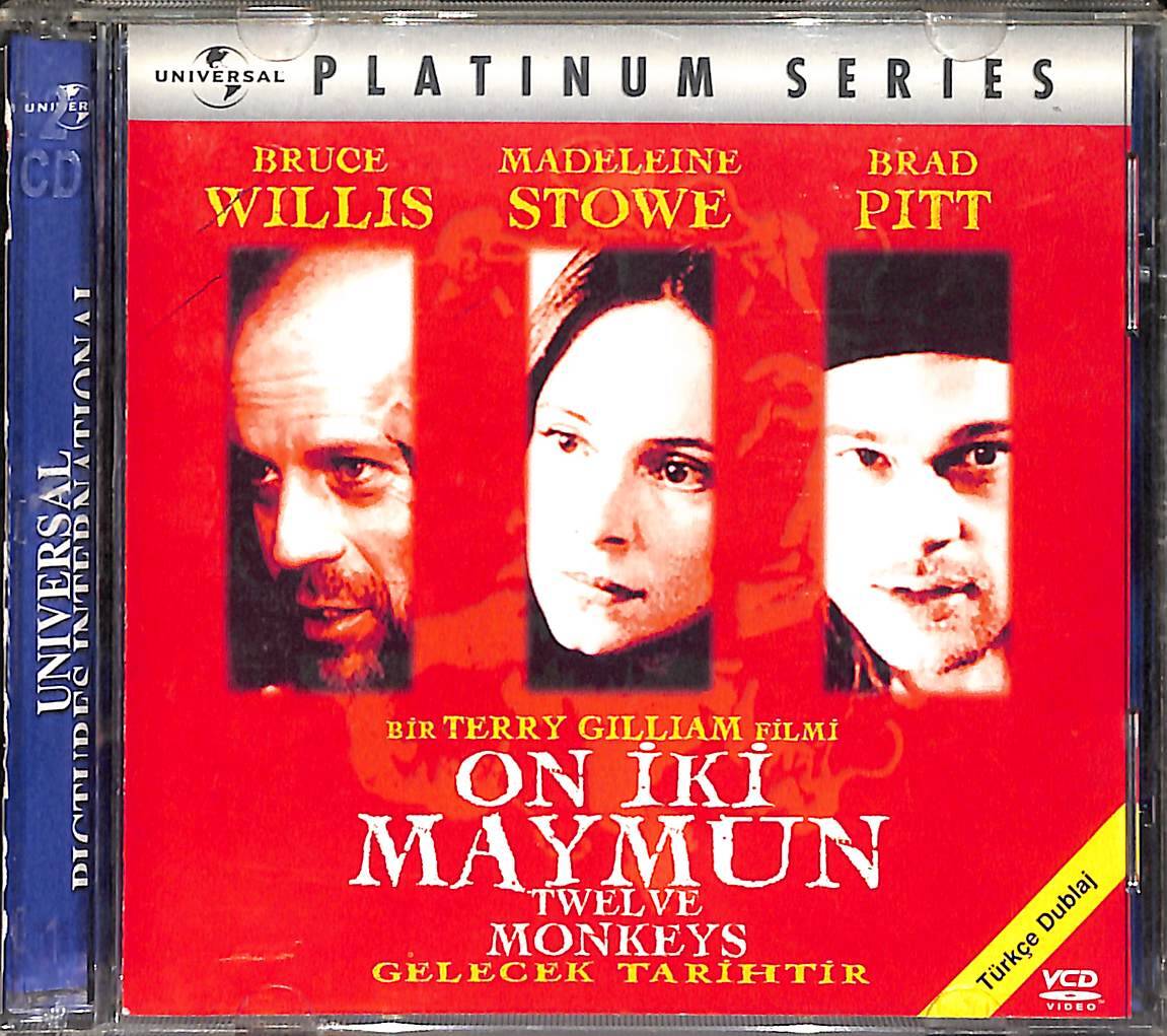 On İki Maymun Orijinal VCD Film ' Bruce Willis, Brad Pitt ' VCD28880 - 1