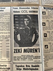 Öncü Gazetesi 1 Haziran 1962 - Zeki Müren Ankara Göl Gazinosu Afiş - Pele Topu Kendi 18'inden Aldı Tam 4 Kişiyi Çalımladı Ve.. GZ143948 - 2