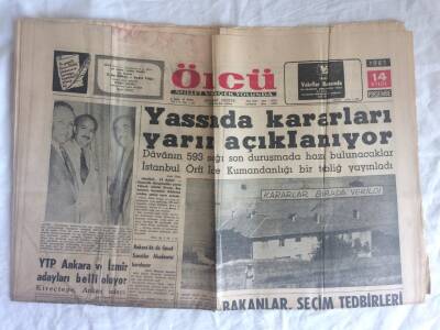 Öncü Gazetesi 14 Eylül 1961 - Yassıada Kararları Yarın Açıklanıyor GZ73386 - 1