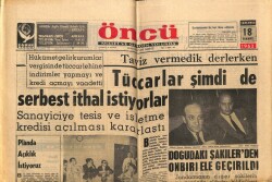 Öncü Gazetesi 18 Temmuz 1962 - Tüccarlar Şimdide Serbest İthal İstiyorlar GZ66000 - 1