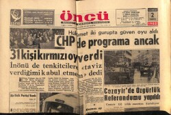 Öncü Gazetesi 2 Temmuz 1962 - Cezayirde Özgürlük Referandumu Yapıldı GZ66015 - 1
