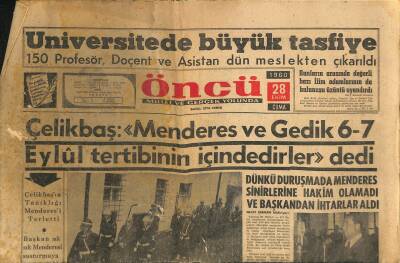 Öncü Gazetesi 28 Ekim 1960 - Ruslar Hâlâ Atom Bombası Patlatıyor - Prof. Seha Meray Dün İstifa Etti GZ120870 - 1