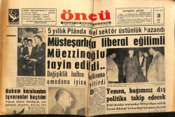 Öncü Gazetesi 30 Eylül 1962 - Yemen Bağımsız Dış Politika Takip Edecek GZ66014 - 2