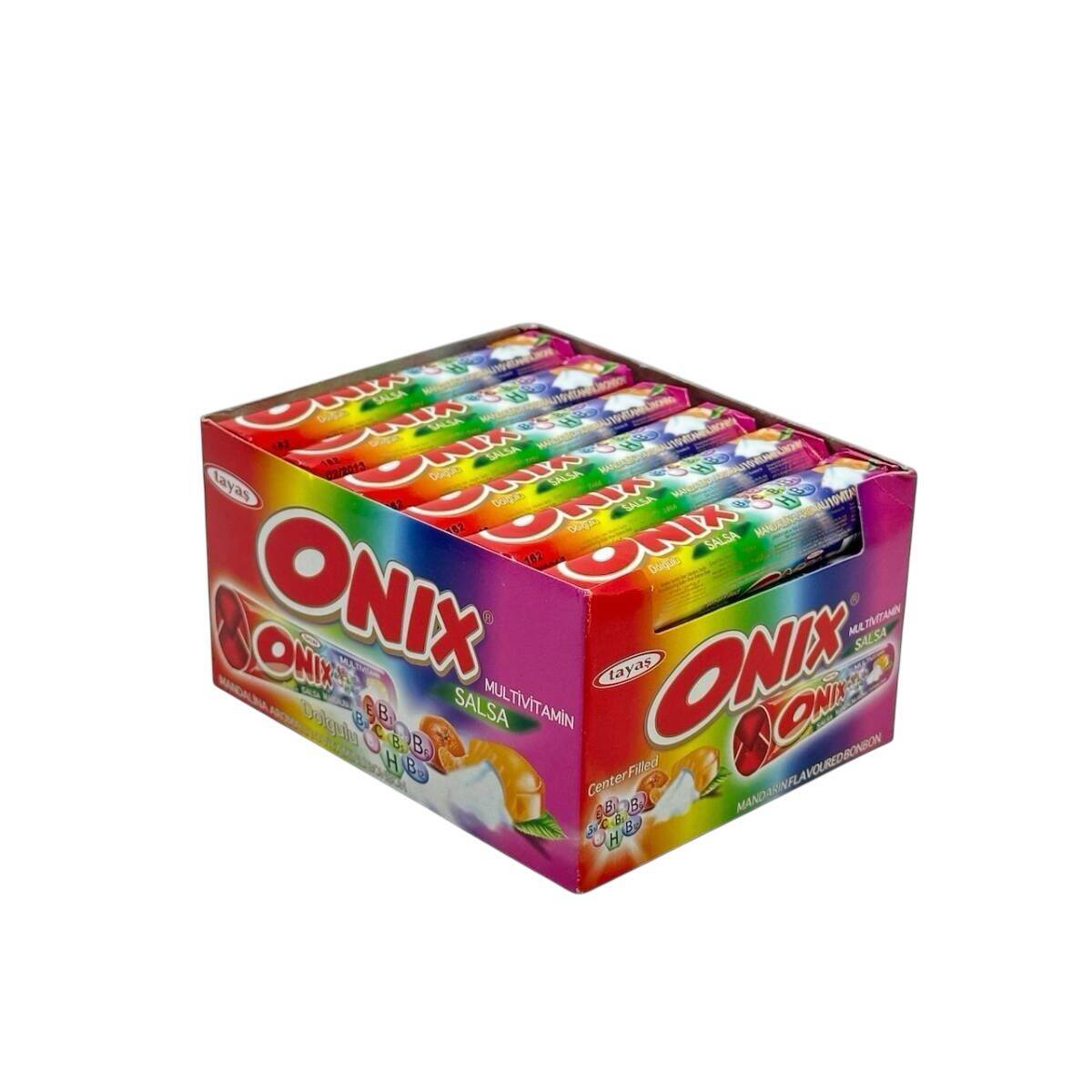 Onix (Tayaş) Mandalina Aromalı 10 Vitaminli Bonbon Şeker AOB4334 (N) - 1