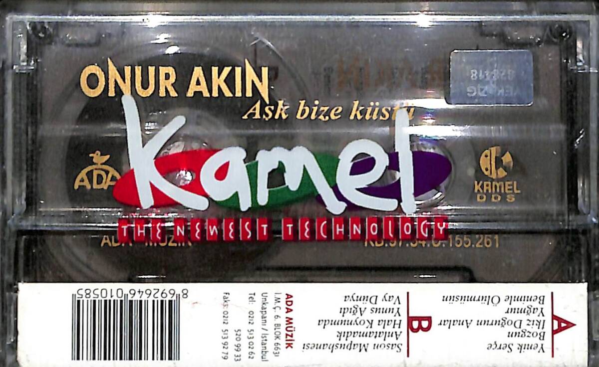 Onur Akın - Aşk Bize Küstü Orijinal Kaset (SIFIR) * Ada Müzik - 1997 * KST31249 - 2