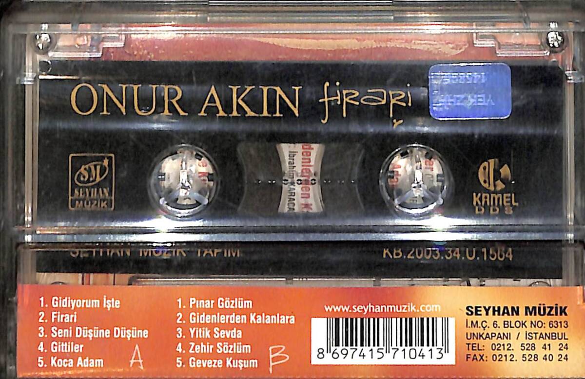 Onur Akın - Firari Kaset (İkinci El) KST28361 - 2