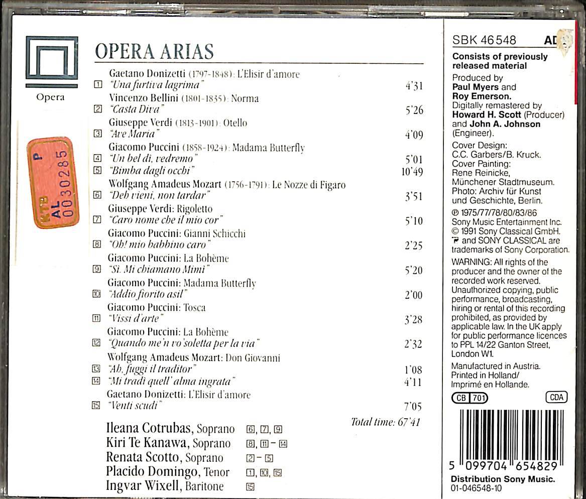 Opera Arias CD (İkinci El) CD4842 - 2