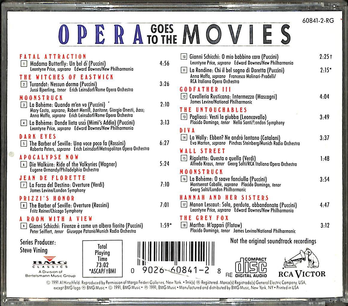 Opera Goes to the Movies CD (İkinci El) CD4516 - 2
