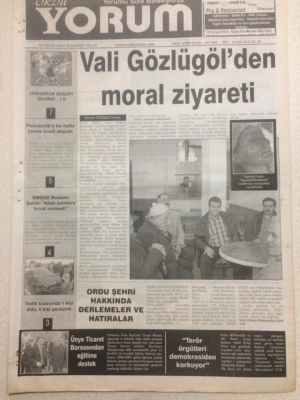 Ordu Yorum Gazetesi 10 Nisan 2006 - Ordu Şehri Hakkında Derlemeler Ve Hatıralar GZ23295 - 1