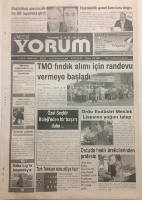 Ordu Yorum Gazetesi 12 Eylül 2006 - Ayrılan Eşlerin Sorumlulukları GZ23404 - 1