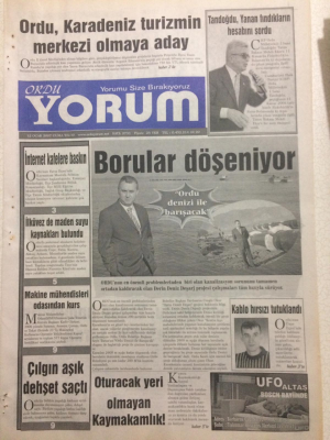 Ordu Yorum Gazetesi 12 Ocak 2007 - Borular Döşeniyor GZ23415 - 1