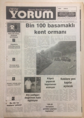 Ordu Yorum Gazetesi 15 Haziran 2006 - Bin 100 Basamaklı Kent Ormanı GZ23344 - 1
