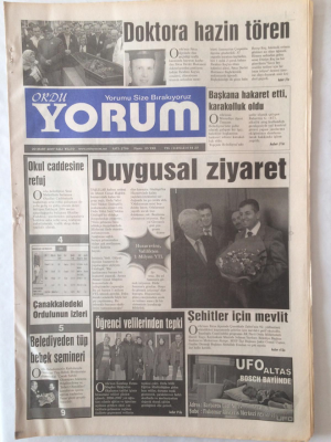 Ordu Yorum Gazetesi 20 Mart 2007 - Duygusal Ziyaret GZ23204 - 1