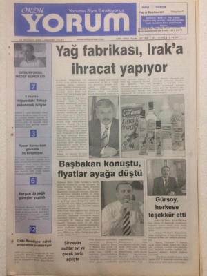 Ordu Yorum Gazetesi 21 Haziran 2006 - Yağ Fabrikası Iraka İhracat Yapıyor GZ23348 - 1